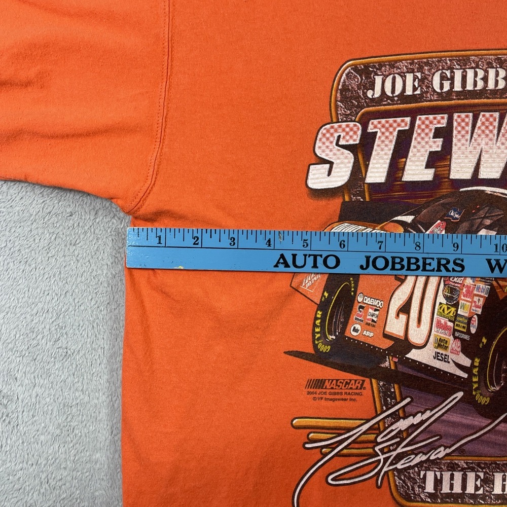 Chase Authentics NASCAR Tony Stewart Shirt Men XL Orange Racing Graphic Tee READ - Picture 12 of 16